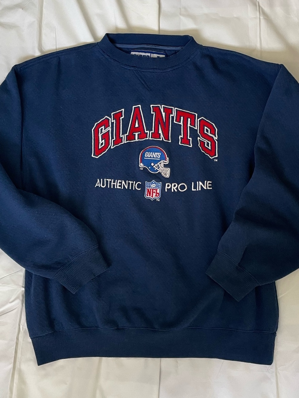 AUTHENTIC NY GIANTS NFL PRO LINE Men’s/Unisex XL Logo Embroidered Sweatshirt